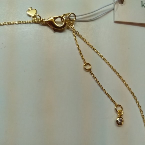 Kate Spade New Gold Metal Spade Necklace - Picture 3 of 3